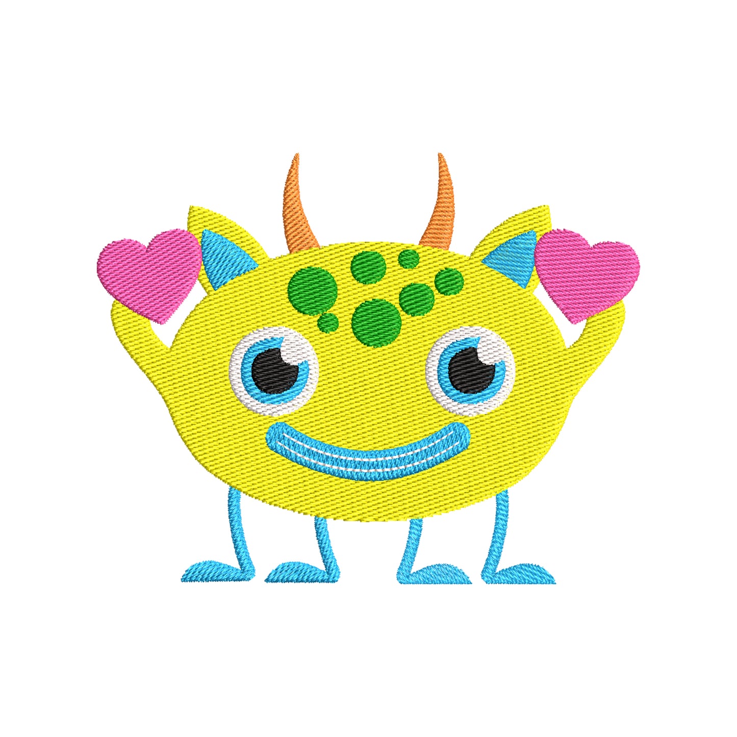 Love monsters embroidery designs Valentine's Day - 960041