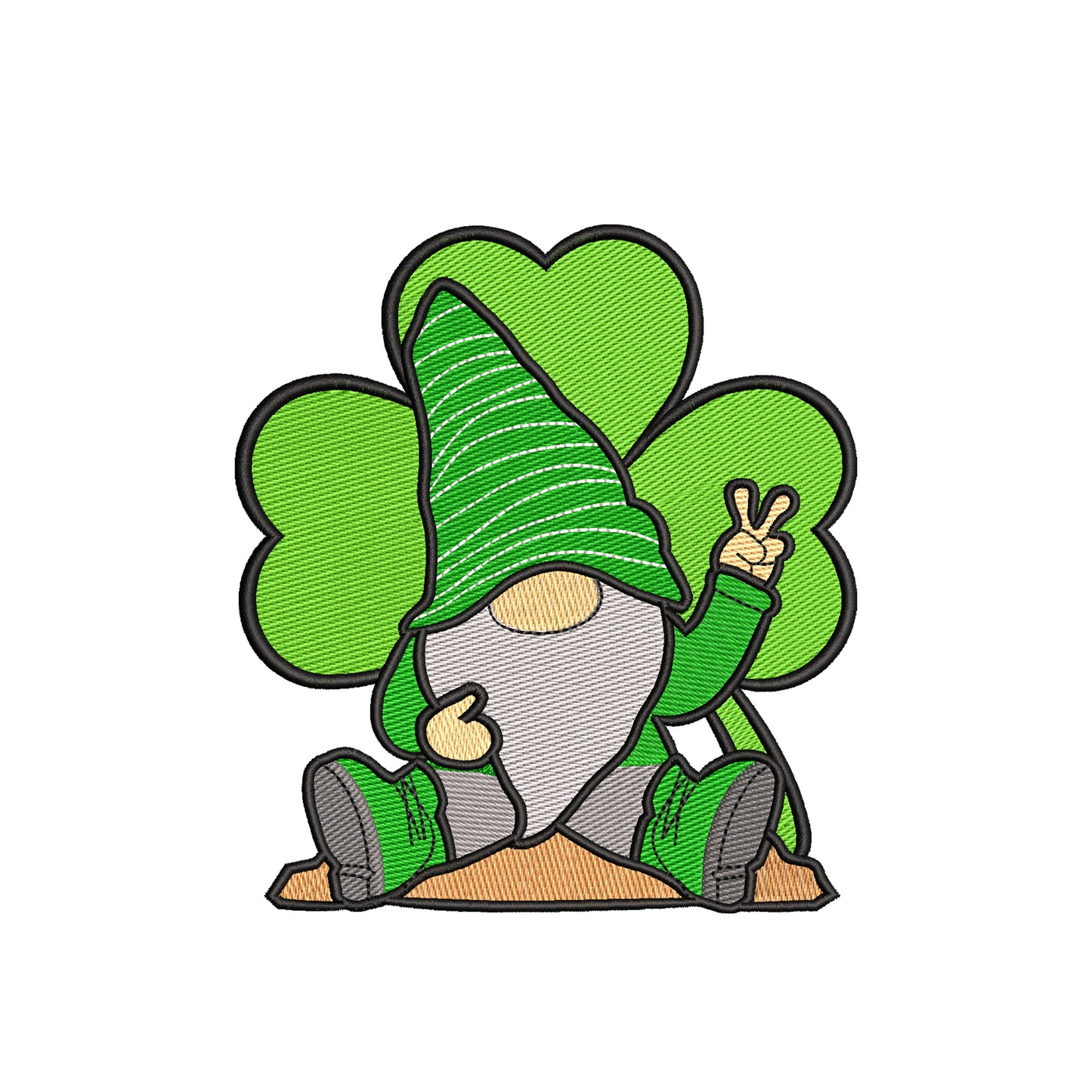 Gnome St. Patrick embroidery designs clever - 980009