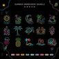 Summer Beach Embroidery Bundle Tropical Ocean Coastal - BSG0000011