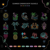 Summer Beach Embroidery Bundle Tropical Ocean Coastal - BSG0000011