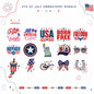 Patriotic 4th Of July Embroidery Bundle USA Freedom Americana - BSG0000014