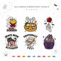 Haunted Girl Dinner Club Halloween Embroidery Bundle Spooky Food - BSG0000020