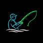 Fishing Dad Embroidery Design Father's Day Angler - SG01062603