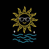 Cool Sun Embroidery Design Summer Sunshine Beach Vacation - SG01062610