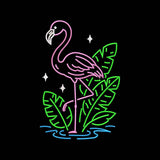 Flamingo Embroidery Design Tropical Bird Summer Beach - SG01062611