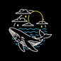 Whale Embroidery Design Ocean Marine Life Summer Sea - SG01062612