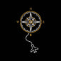 Compass Travel Embroidery Design Adventure Airplane Navigation - SG01062614