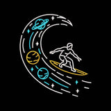 Cosmic Surfing Embroidery Design Space Surfer Galaxy Wave - SG01062618
