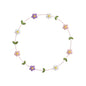 Minimal Floral Circle Frame Embroidery Design Flower Wreath - SG02052606