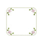 Floral Scalloped Frame Embroidery Design Flower Border Monogram Frame - SG02052611