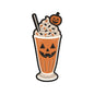 Halloween Jack O Lantern Milkshake Embroidery Design Spooky Drink - SG02062603