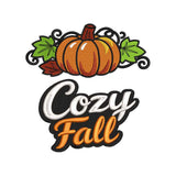 Cozy Fall Embroidery Design | Pumpkin Autumn Seasonal Quote Pattern - SG02072604
