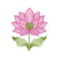 Pink Lotus Embroidery Design - Boho Zen Floral Motif SG31072613