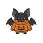 Halloween Bat Sweater Embroidery Design - Cute Pumpkin Motif SG31072701