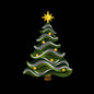 Christmas Tree Ripple Machine Embroidery Design - SG02102601
