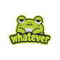 Whatever Frog Embroidery Design Cute Animal Quote - SG03052621