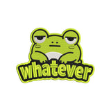 Whatever Frog Embroidery Design Cute Animal Quote - SG03052621