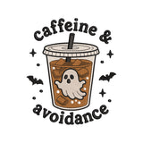 Ghost Coffee Embroidery Design Cute Halloween Iced Drink - SG03062604
