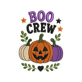 Boo Crew Halloween Pumpkins Trio Machine Embroidery Design File - SG04092603