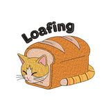 Animal Funny Quote Loafing Cat Embroidery Design – SG05042621