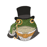 Gentleman Dapper Frog Embroidery Design - Vintage Animal SG05042627