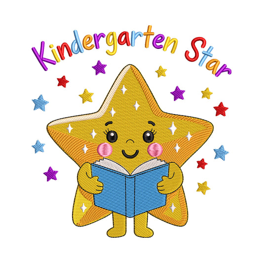 'Kindergarten Star' Embroidery Design - SG050602