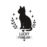 Lucky Familiar Black Cat Embroidery Design - Witchy Mystical Silhouette SG31072615