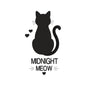 Midnight Meow Black Cat Embroidery Design - Cute Silhouette Motif SG31072616