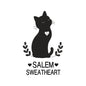 Salem Sweatheart Black Cat Embroidery Design - Witchy Cute Motif SG31072617