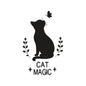 Cat And Butterfly Embroidery Design - Cat Magic Silhouette Motif SG31072618