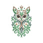 Celestial Floral Owl Embroidery Design - Mystical Boho Night Bird Motif SG31072623