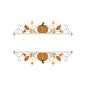 Halloween Pumpkin Split Monogram Frame Machine Embroidery Design File - SG05092601