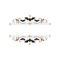 Halloween Bats Split Monogram Frame Machine Embroidery Design File - SG05092602