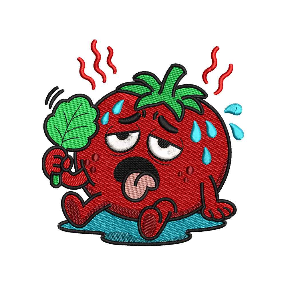 Funny Hot Strawberry Embroidery Design Cute Summer - SG06052607