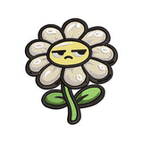 Grumpy Daisy Flower Embroidery Design Cute Floral Character - SG06052620