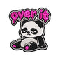 Over It Panda Embroidery Design Funny Panda Quote - SG06052621