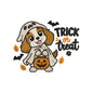 Cute Halloween Ghost Dog Trick Or Treat Machine Embroidery Design File - SG07092603