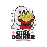 Ghost Fries Embroidery Design Cute Halloween Fast Food Character - SG08062610