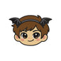 Halloween Bat Boy Embroidery Design | Cute Kawaii Halloween Character Machine Embroidery Pattern - SG08072605