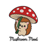 Autumn Mushroom Mood Embroidery Design | Cute Hedgehog with Mushroom Fall Machine Embroidery Pattern - SG08072615