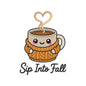Fall Sip Into Fall Embroidery Design | Cute Coffee Mug in Sweater Autumn Machine Embroidery Pattern - SG08072617