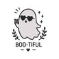 Boo-tiful Ghost Embroidery Design - Cute Halloween Heart Glasses Motif SG31072630