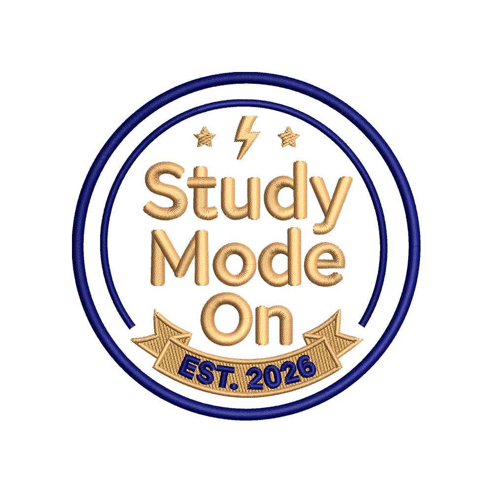 Study Mode On Back To School Embroidery Design Student - SG09042604