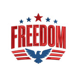 Freedom Patriotic Embroidery Design 4th of July - SG09052603