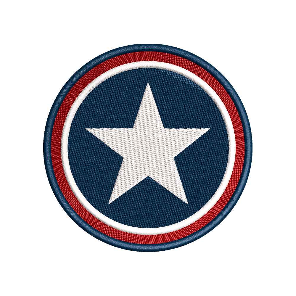 Patriotic Star Badge Embroidery Design 4th of July - SG09052605