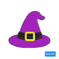 Mini Halloween Witch Hat Embroidery Design | Cute Machine Embroidery Pattern - SG09072603