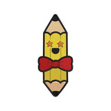 Cute Pencil With Bow Back To School Embroidery Design - SG10042605