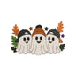 Cute Halloween Ghost Trio Squad In Hats Machine Embroidery Design File - SG10092604