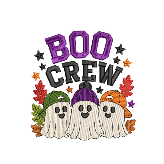 Boo Crew Halloween Embroidery Design - SG10092605