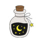 Mini Halloween Moon Potion Embroidery Design | Cute Magic Bottle Machine Embroidery Pattern - SG11072601
